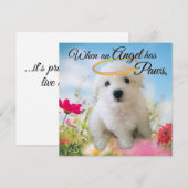 Puppy Angel Flat Card (Voorkant / Achterkant)