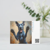 Puppy announcement briefkaart (Staand voorkant)