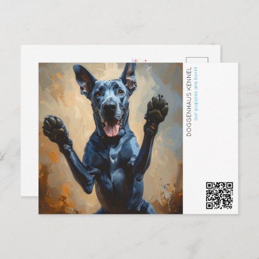 Puppy announcement briefkaart (Voorkant / Achterkant)