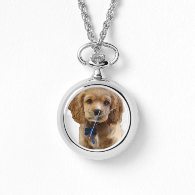 Puppy art horloge (Voorkant)