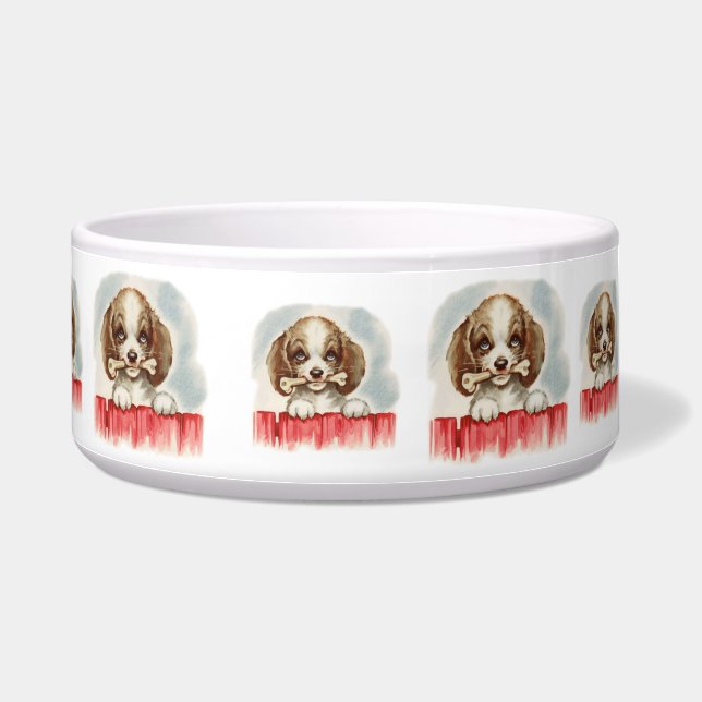  Puppy Art Puppy met Bot Voerbakje (Rechts)