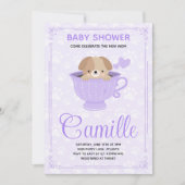 Puppy Baby Shower Invitation  Kaart (Voorkant)
