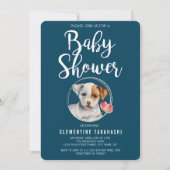 Puppy-Baby shower Kaart (Voorkant)