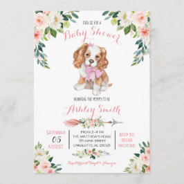 Puppy Baby shower-uitnodiging, Kaart