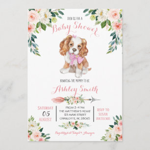 Puppy Baby shower-uitnodiging, Kaart
