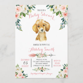 Puppy Baby shower-uitnodiging, Kaart