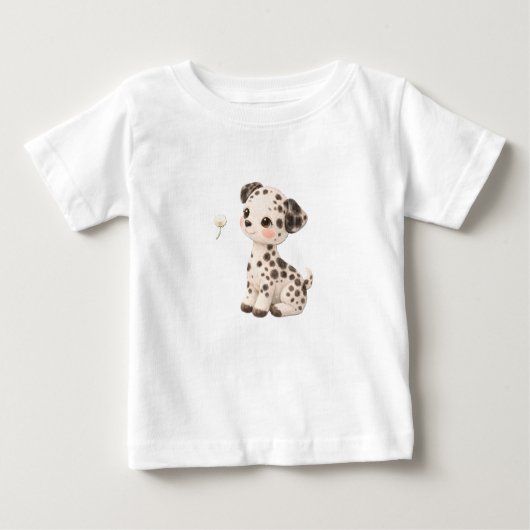 Puppy Baby T-Shirt – Cute Spotted & Striped Babies (Voorkant)