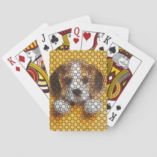 Puppy, Beagle, dier Pokerkaarten (Achterkant)