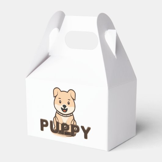 Puppy Bedankdoosjes (Voorkant Zijde)