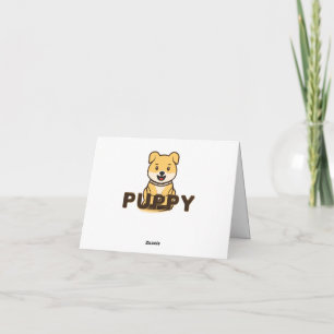 Puppy Bedankkaart