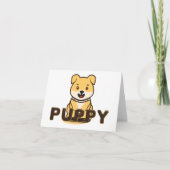 Puppy Bedankkaart (Voorkant)