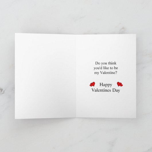 Puppy ben mijn Valentijn Feestdagen Kaart (Binnen)