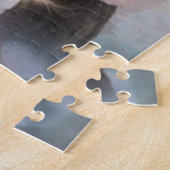 puppy Bernese Mountain Dog in het rode pet van San Legpuzzel (Zijkant)