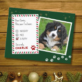 Puppy Beste Kerstman Groene Kerst Wenskaart Briefkaart