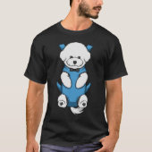 Puppy Bichon Frise Male Blue Carrier T-shirt Manne (Voorkant)