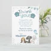 Puppy Birthday Bedankt voor je kaarten (Staand voorkant)