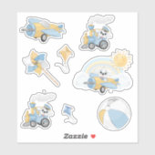 Puppy Birthday Boy Sticker (Vel)