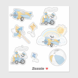 Puppy Birthday Boy Sticker