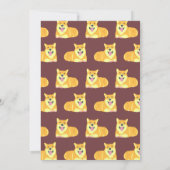 Puppy Birthday Invitation Dog Party Pawty Kaart (Achterkant)