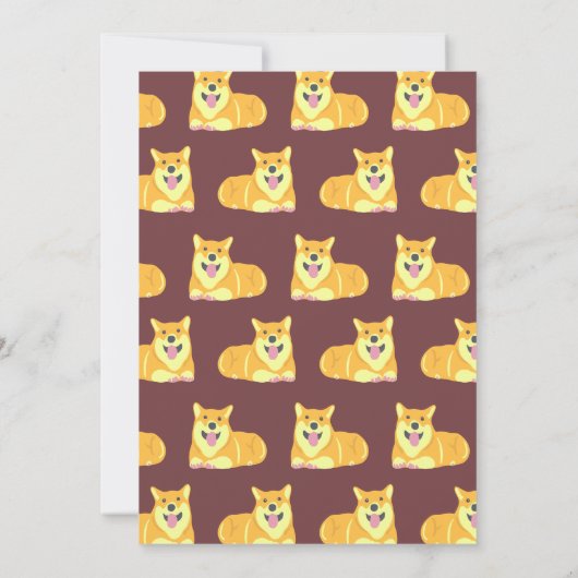 Puppy Birthday Invitation Dog Party Pawty Kaart (Achterkant)