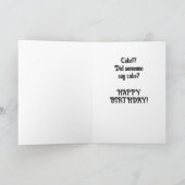 Puppy Birthday Kaart (Binnen)