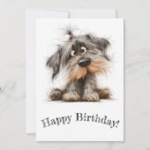 Puppy Birthday Kaart (Voorkant)