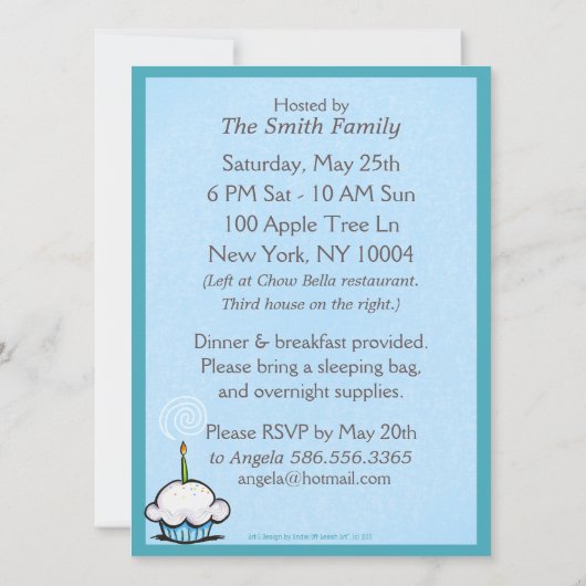 Puppy Birthday Party Beagle Boy Off-Leash Art™ Kaart (Achterkant)