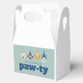 Puppy Birthday Party, Dog Paw-ty, Kinder Bedankdoosjes (Geopend)