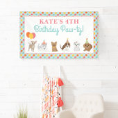 Puppy Birthday Party Spandoek (Insitu)