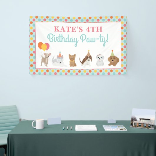 Puppy Birthday Party Spandoek (Beurs)