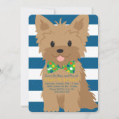 Puppy Birthday Paw-ty Invitation Kaart (Voorkant)
