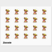 Puppy Birthday Ronde Sticker (Vel)