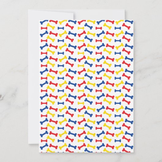 Puppy Birthday Uitnodiging (Achterkant)