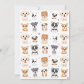 Puppy Birthday Uitnodiging | Puppy Pawty Invitatio (Achterkant)