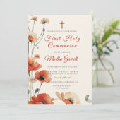 Puppy Bloemen Bloemen Bloemen Dochter Eerste Heili Kaart (Staand voorkant)