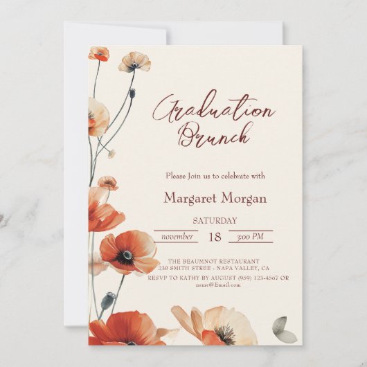 Puppy Bloemen Bloemenbrunch met bruid Kaart (Voorkant)