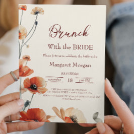 Puppy Bloemen Bloemenbrunch met bruid Kaart