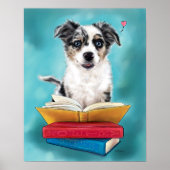 Puppy Book Lover Poster (Voorkant)