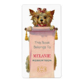  Puppy Bookplate Etiket (Voorkant)