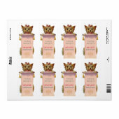  Puppy Bookplate Etiket (Full Sheet)