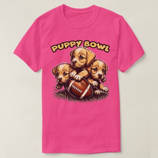 Puppy Bowl Sunday Funny Puppies Puppybowl Dog Fan T-shirt (Design voorkant)