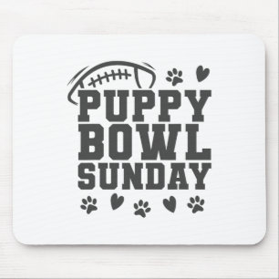 Puppy Bowl Zondag Super Voetbal Game Feest Honden Muismat