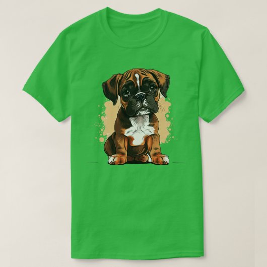 Puppy boxer 4 t-shirt (Design voorkant)