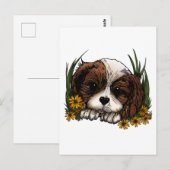 Puppy Briefkaart (Voorkant / Achterkant)
