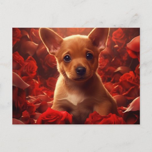 Puppy Briefkaart (Voorkant)