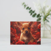 Puppy Briefkaart (Staand voorkant)
