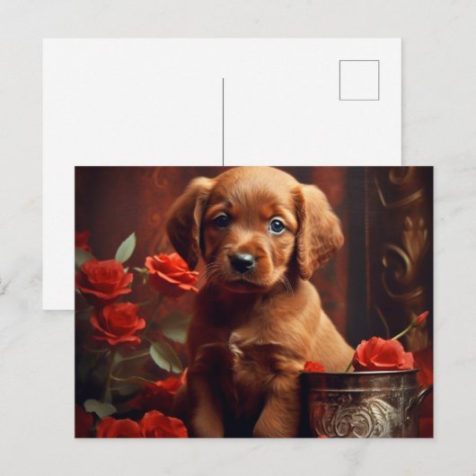 Puppy Briefkaart (Voorkant / Achterkant)