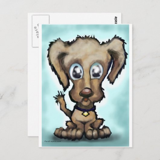 Puppy Briefkaart (Voorkant / Achterkant)