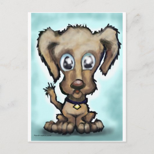 Puppy Briefkaart (Voorkant)