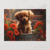 Puppy Briefkaart (Voorkant)